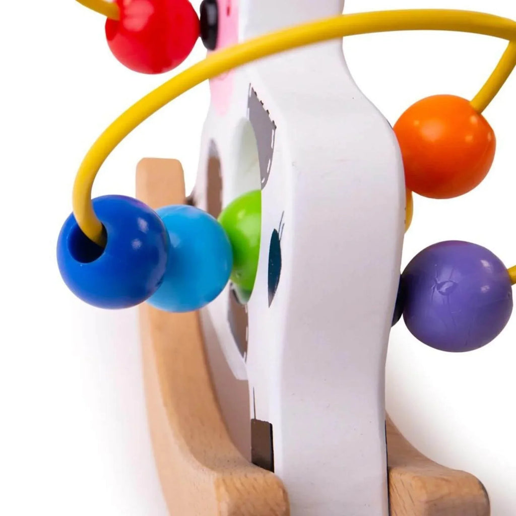 Bigjigs Toys Rocking Bead Frame Cow