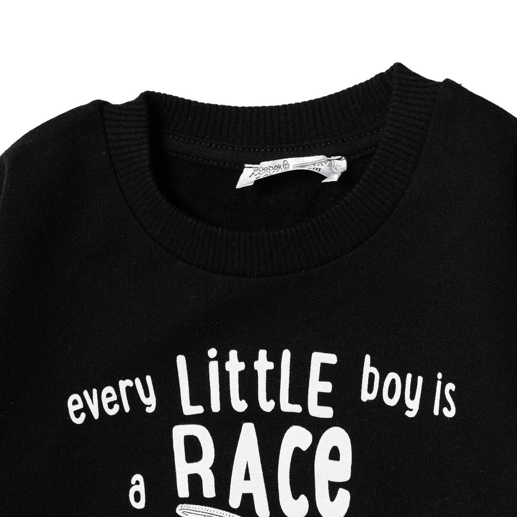 HelloBaby Basic Baby Boy Sweatshirt - Black