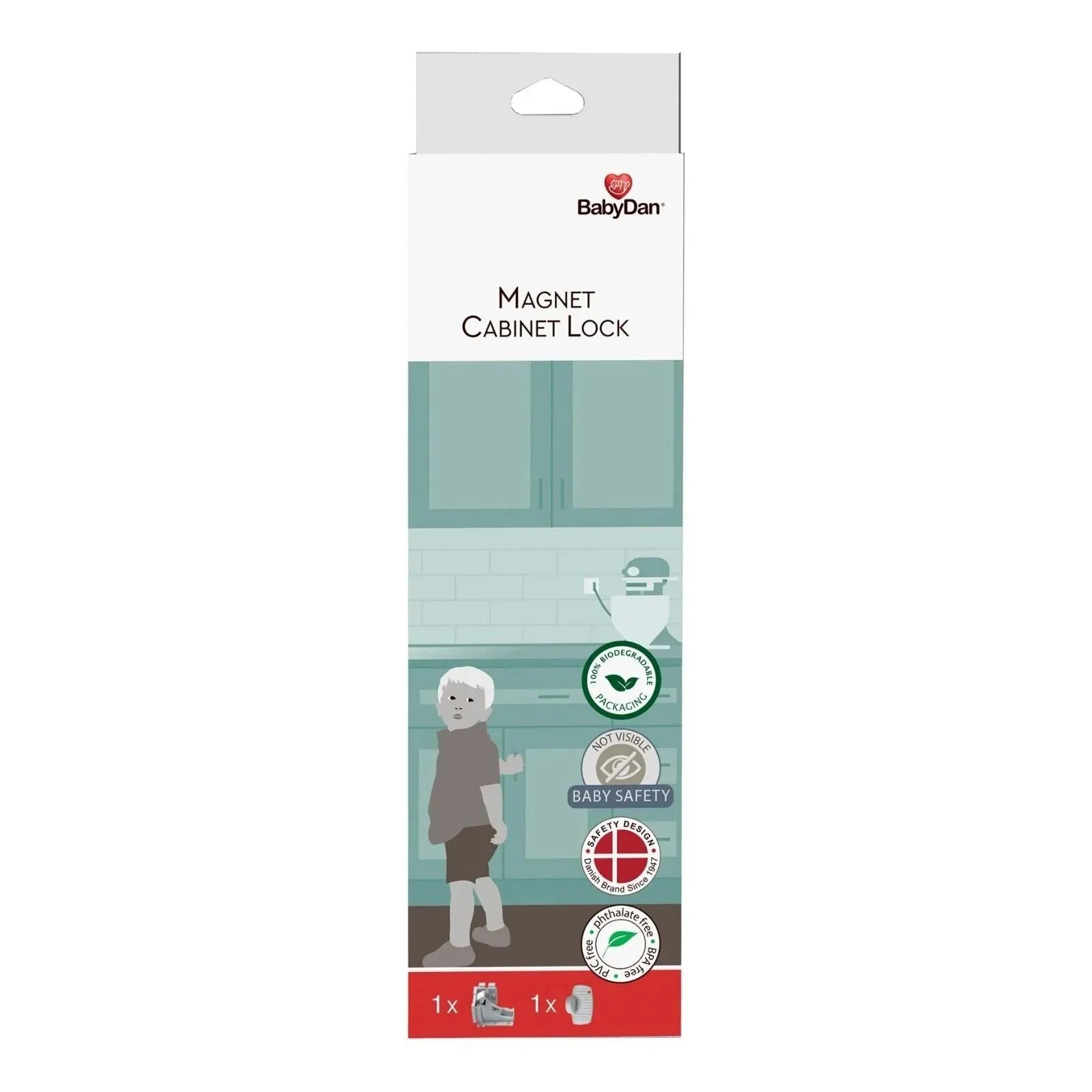 BabyDan Double Cabinet Door Lock Pack of 2