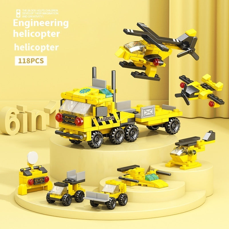 High Military Battleship Tank Special Police Armored Vehicle Children's Day Toy Gift Building Blocks