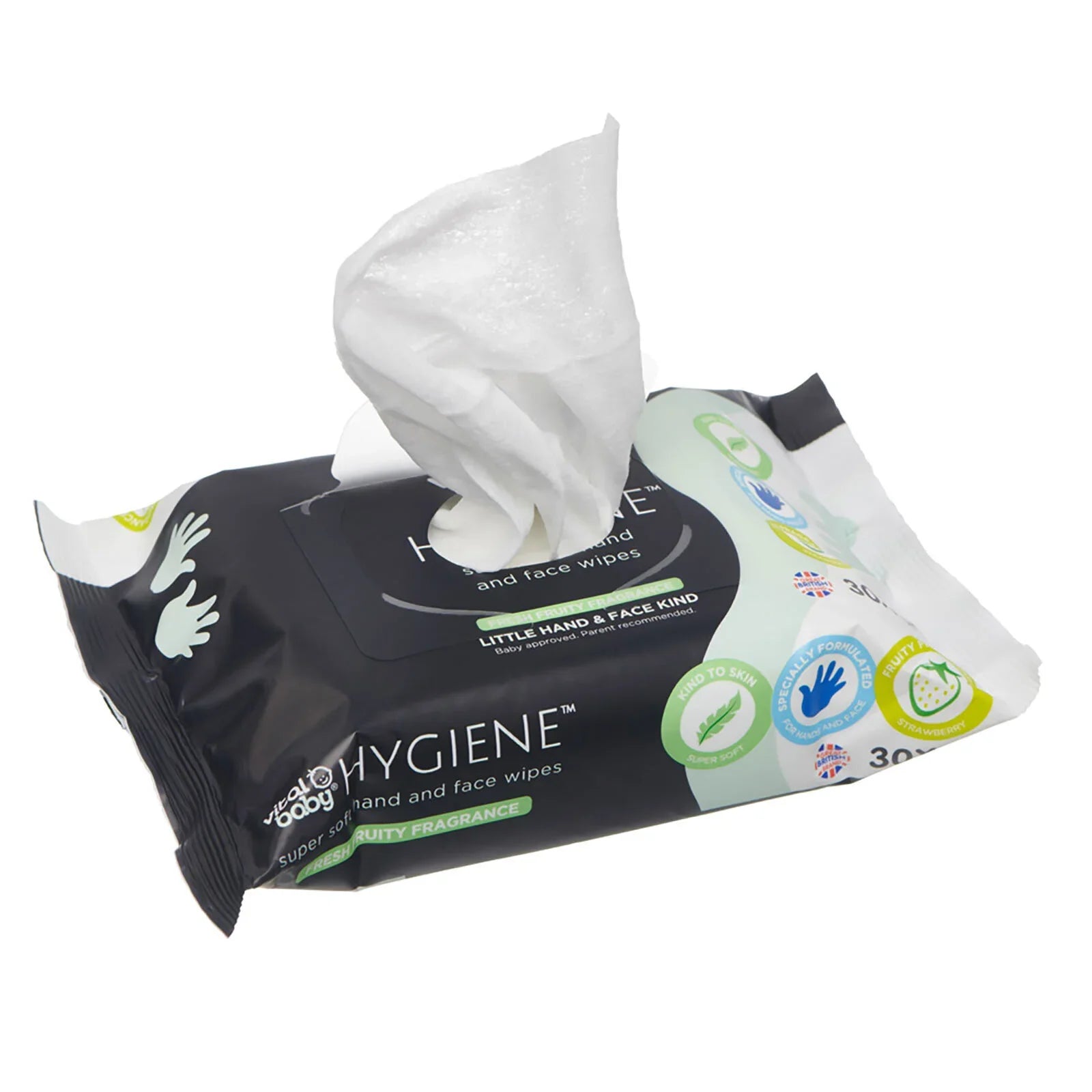 Vital Baby Hygiene Super Soft Hand & Face Wipes 30 pcs