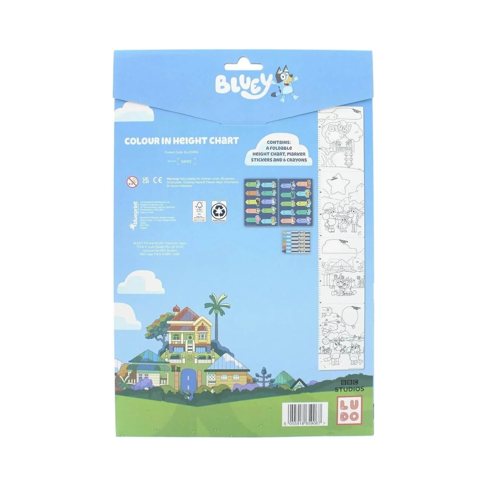 Bluey Height Chart