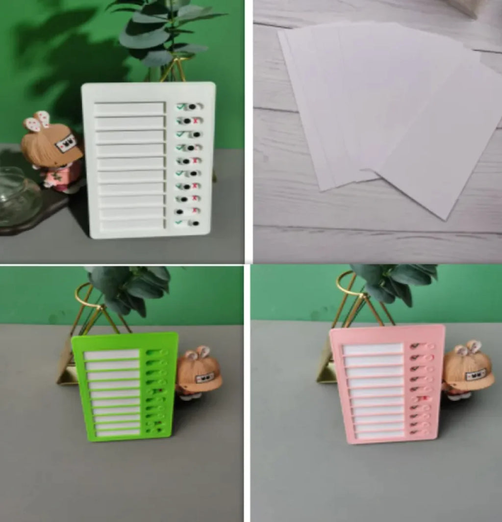 Reusable Habit Tracker for Kids - Daily Routine Board