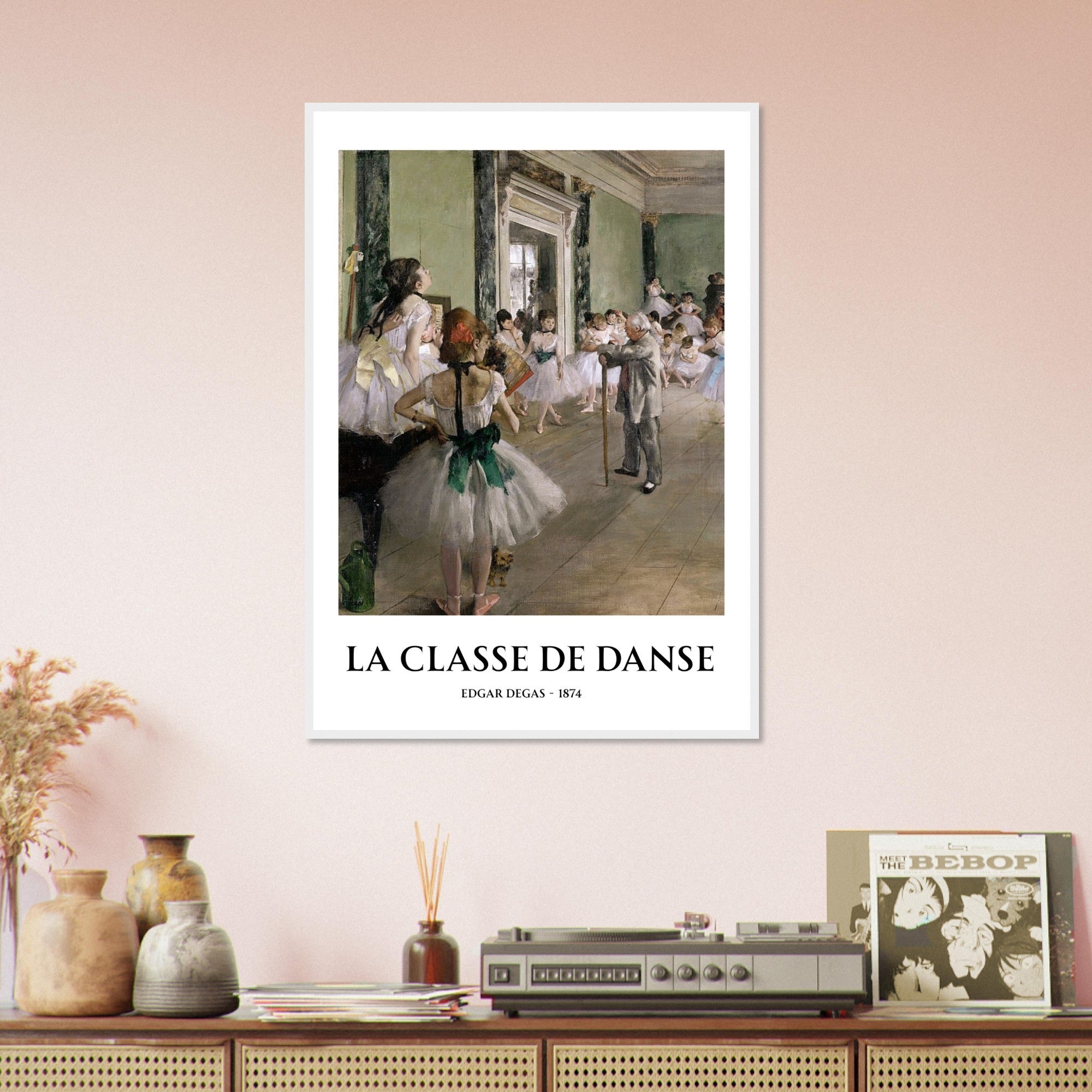 La Classe de Danse Framed Print – Edgar Degas Ballet Wall Art, Impressionist Dance Poster, Classical Art Decor for Studio or Home