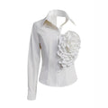 White Blouse With A One-shoulder TOP