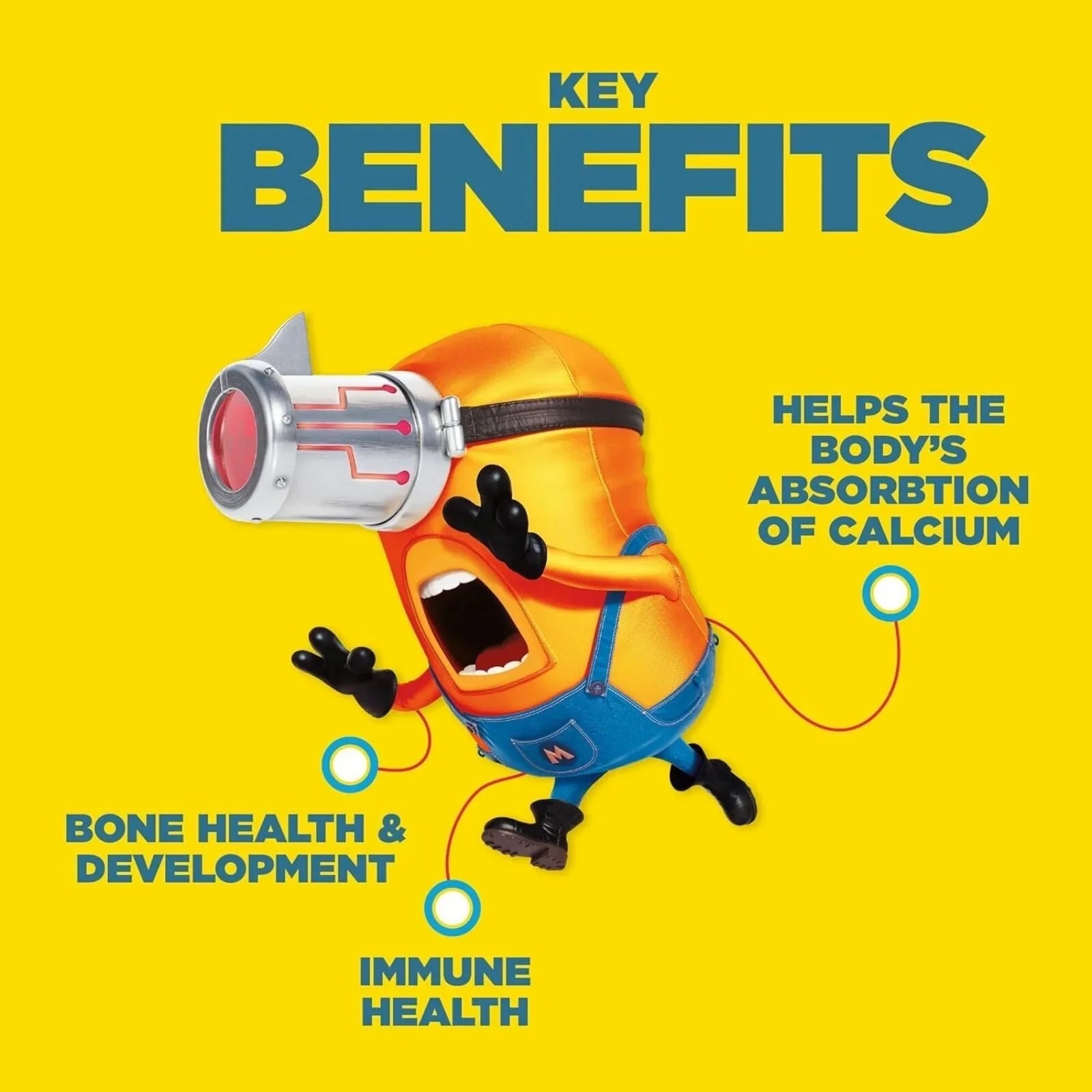 Nutriburst Minions Mighty Bones Vitamins 4+ years 60 pcs