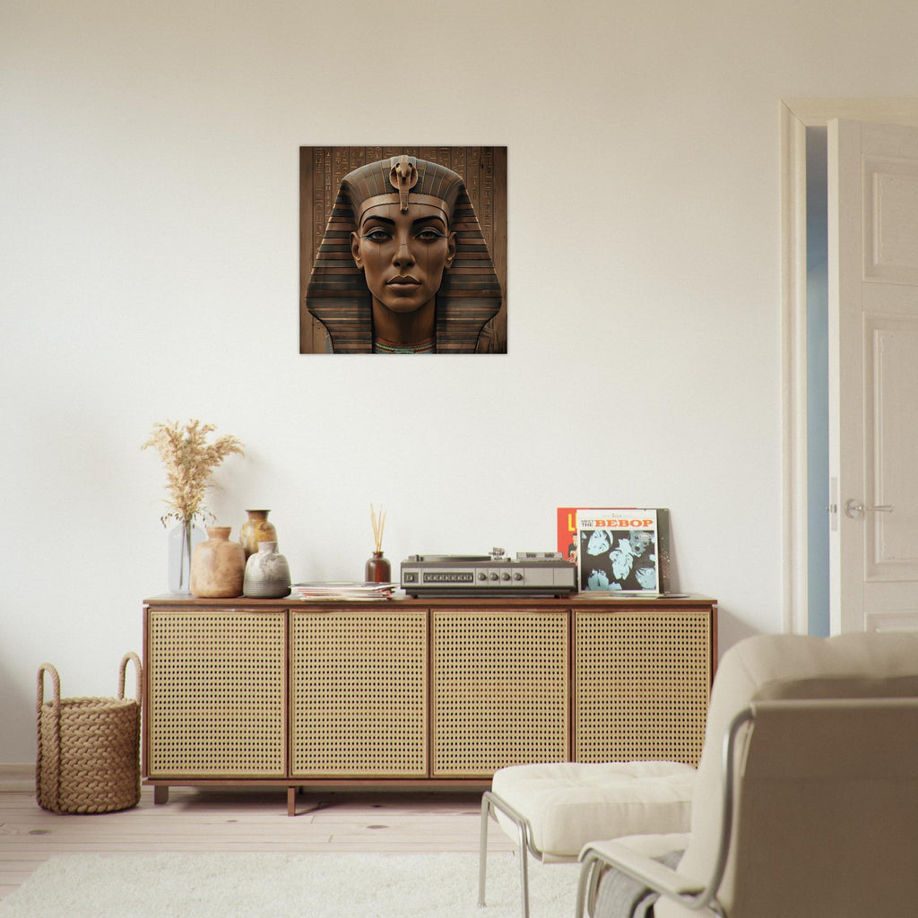 Ancient Egyptian Pharaoh Digital Artwork – Modern Wall Art Print