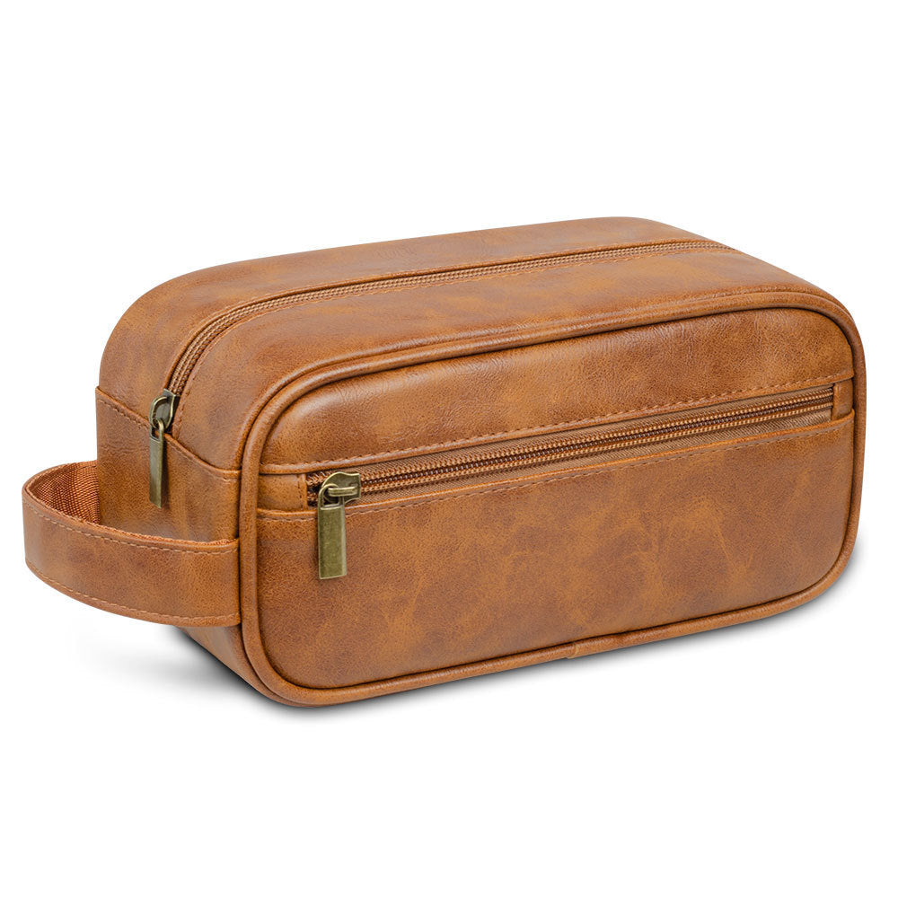 Men's Pu Business Handheld Makeup Storage Bag