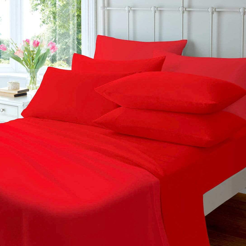 Flannelette Super Soft Luxurious 100% Cotton Brushed Flat Sheet OEKO-TEX Certified Premium Quality Bedding in Various Sizes and Colours by OLIVIA ROCCO