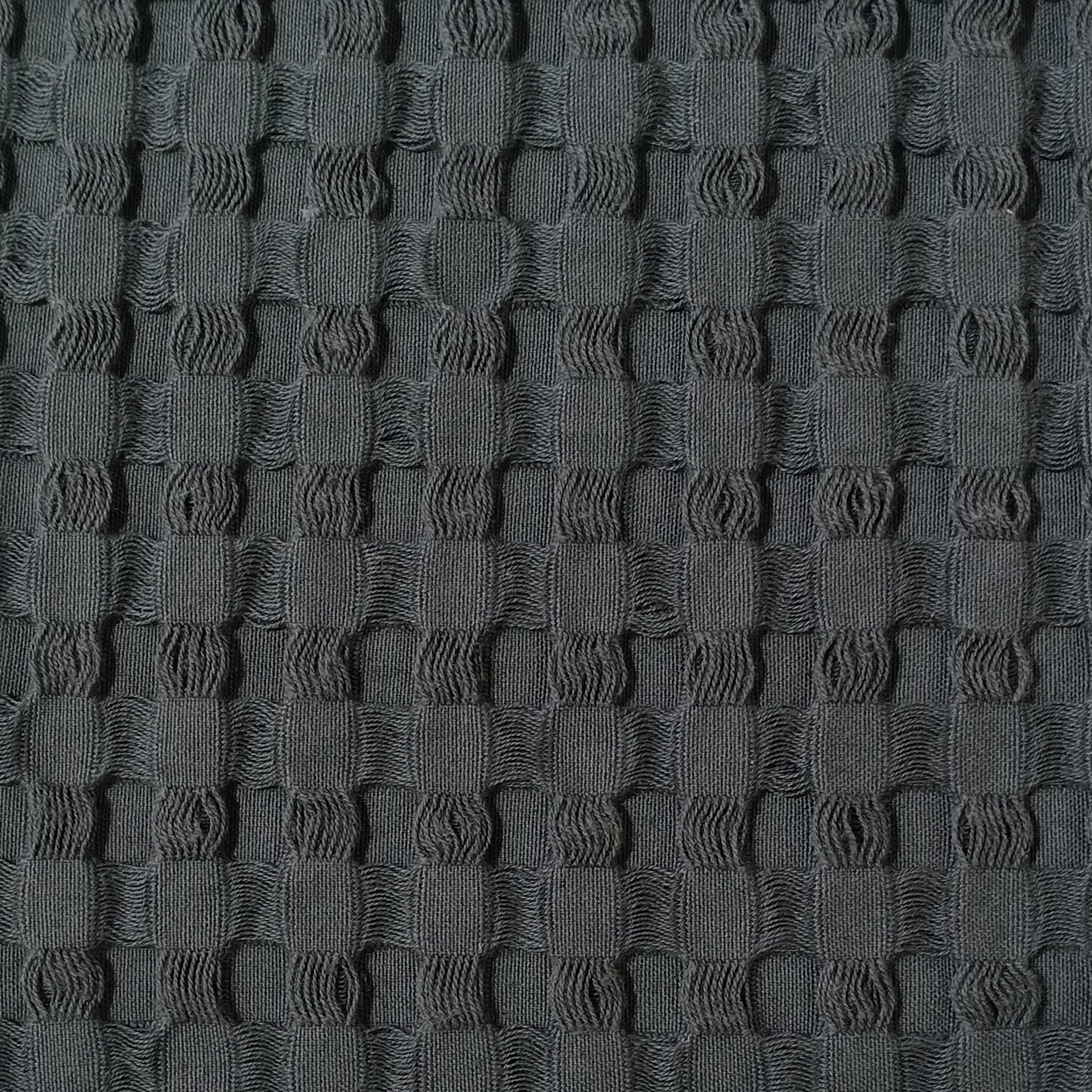 Florian Checked Throw Blanket Grey Bedspread for Sofas Armchairs Sofa Settee Couch Beds & Couches by OLIVIA ROCCO