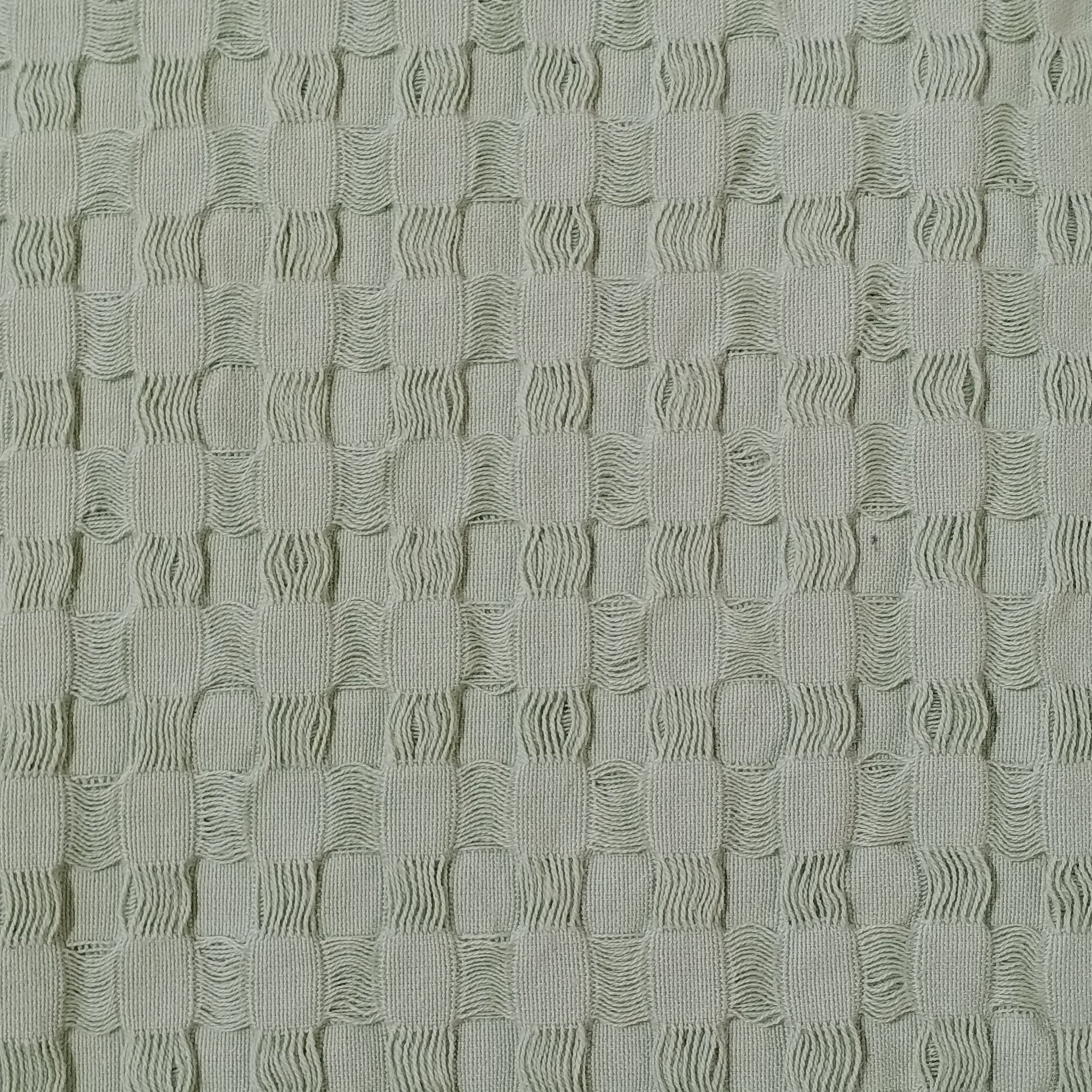 Florian Checked Throw Blanket Sage Green Bedspread for Sofas Armchairs Sofa Settee Couch Beds & Couches by OLIVIA ROCCO