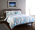Geo Design Luxurious Cotton Rich Duvet Set Super Soft OEKO-TEX Certified Fabric Ideal for Bedroom Decor Available in Single Double King Sizes by OLIVIA ROCCO
