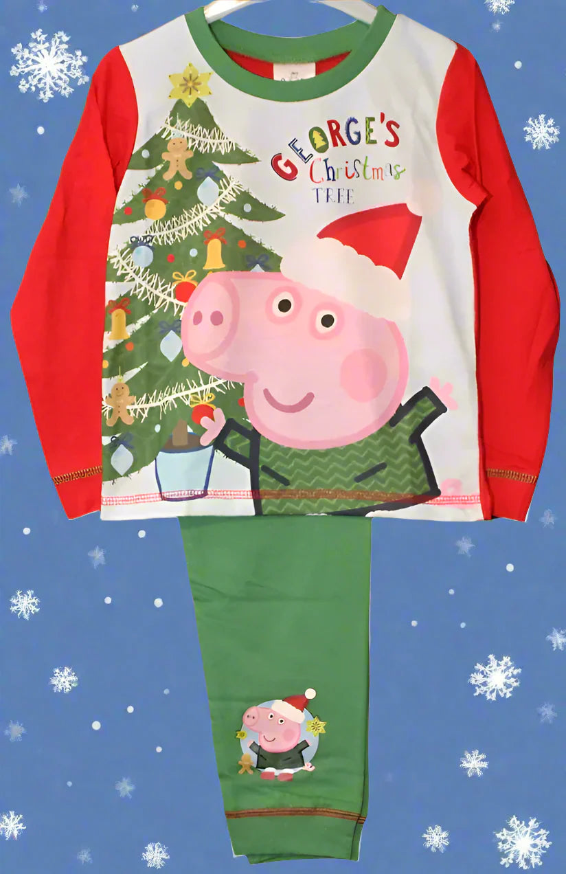 George Pig Christmas Kids Pyjamas