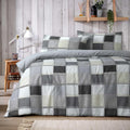 Glencoe Reversible Check Duvet Cover Set with Pillowcases Classic Polycotton Bedding Available in Single Double King Sizes by OLIVIA ROCCO