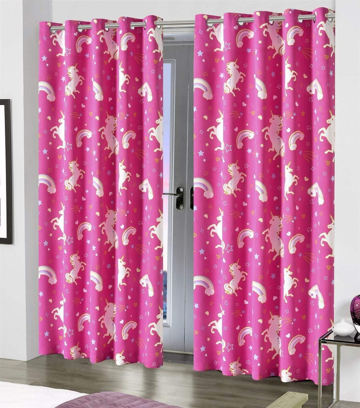 Glow In The Dark Blackout Curtains with Thermal Energy Saving Panels Noise Absorbing Heavy Thick for Bedrooms and Home Theaters by OLIVIA ROCCO