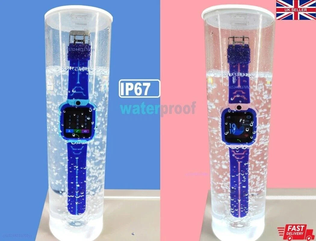 Kids GPS Smart Watch Phone SOS Tracker Camera Boys Girls 4-12 Years Safety Watch