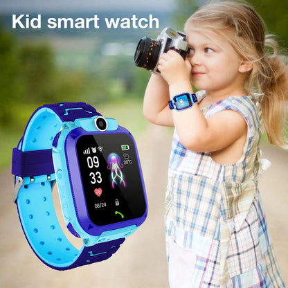 Kids GPS Smart Watch Phone SOS Tracker Camera Boys Girls 4-12 Years Safety Watch