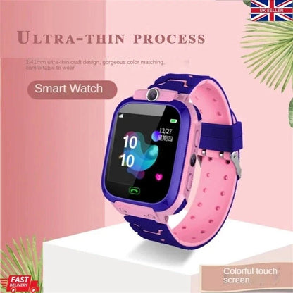 Kids GPS Smart Watch Phone SOS Tracker Camera Boys Girls 4-12 Years Safety Watch