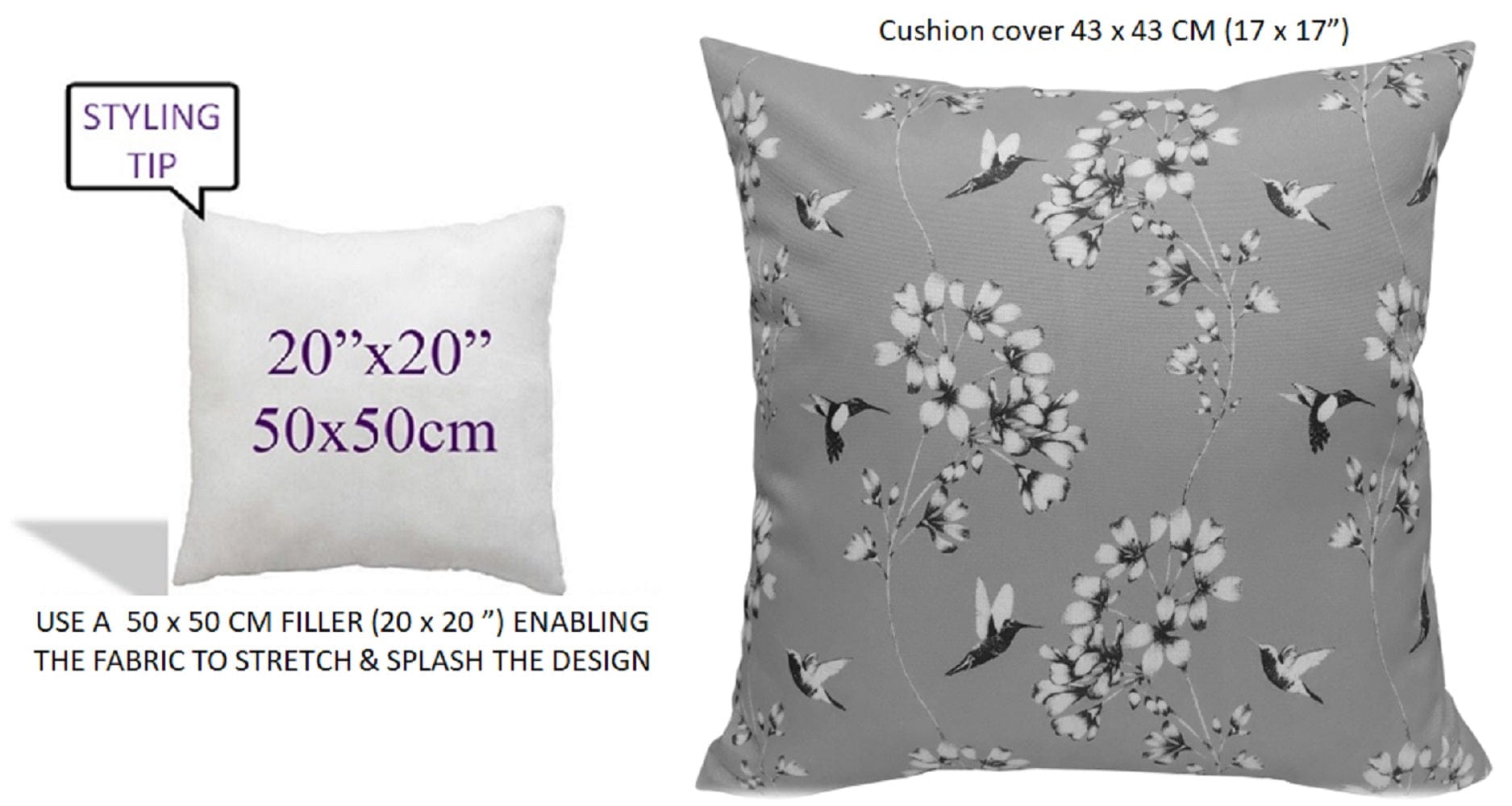 Jardin Silver Waterproof Outdoor and Indoor Cushions 17x17 Inch Weather-Resistant Patio Garden Balcony Seating Premium Hollow-Fibre Decorative Pillows by OLIVIA ROCCO