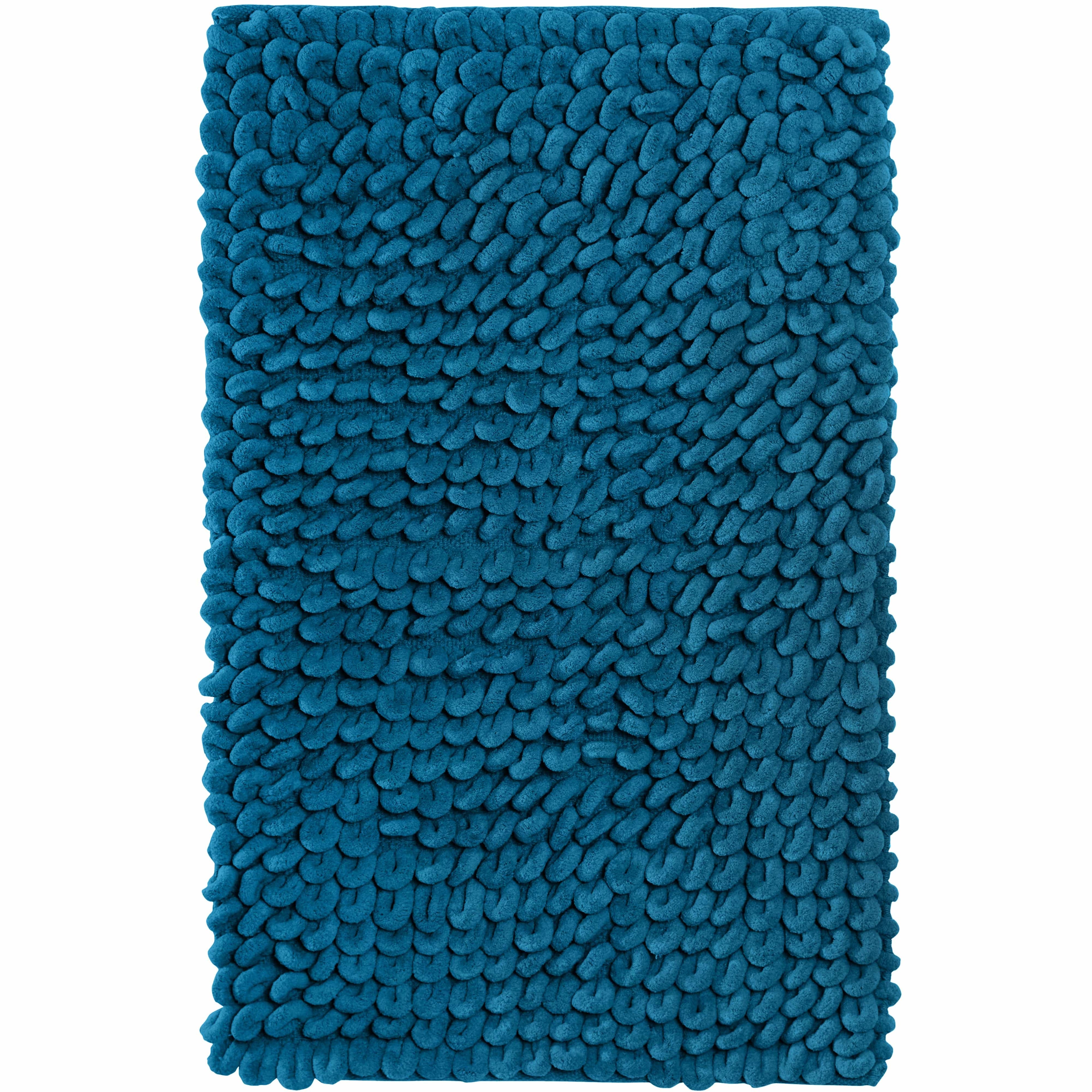 Jumbo Loop Bath Mat Non Slip Water Absorbent Rug for Shower & Toilet Large Size Floor Mats by OLIVIA ROCCO