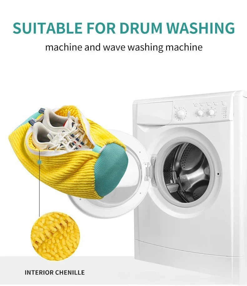 Laundry Shoe Washing Bag – Padded Net Protector for Machine Wash