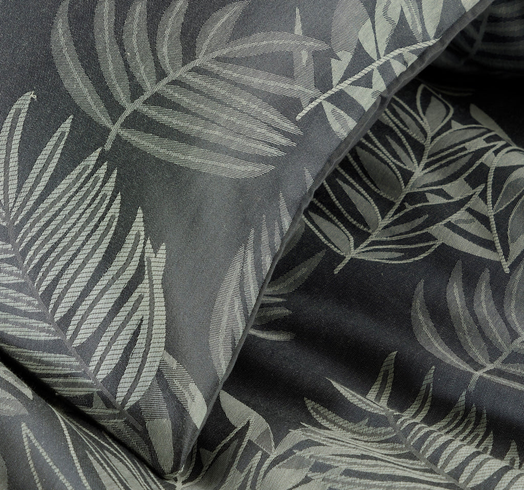 Leaf Jacquard Reversible Duvet Cover Sets in Grey and Pink with Cotton Blend for Ultimate Comfort Eco-Friendly Bedding in King Queen Double Single Sizes by OLIVIA ROCCO
