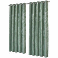 Leaf Sage Green Sparkle Blackout Curtains Super Soft Thermal Insulated Eyelet Drapes for Living Room & Bedroom 2 Panels by OLIVIA ROCCO