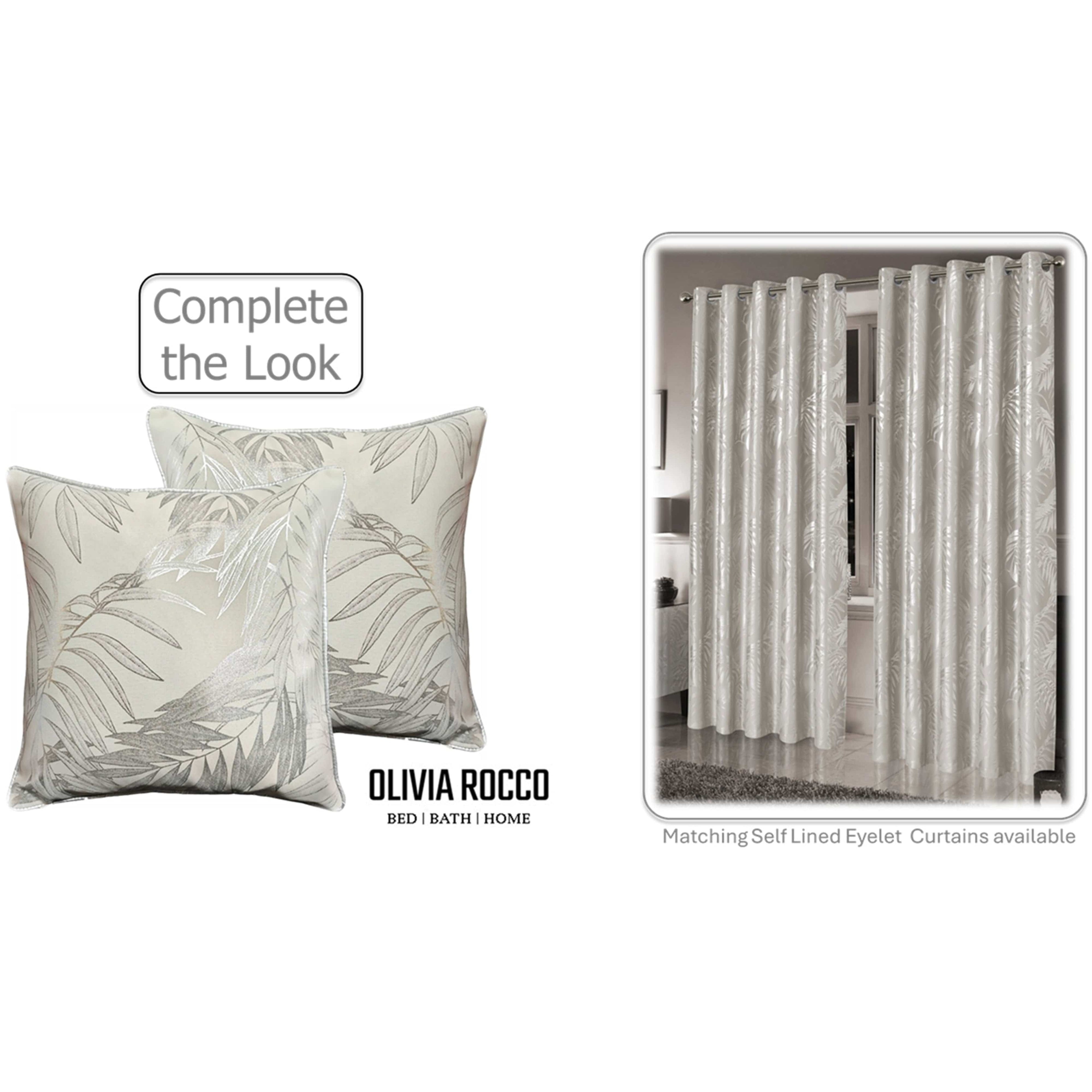 Leaf Sparkle 2 Pack Cushion Covers Leaf Natural Modern Decorative Throw Pillow Cases for Sofa or Bed by OLIVIA ROCCO