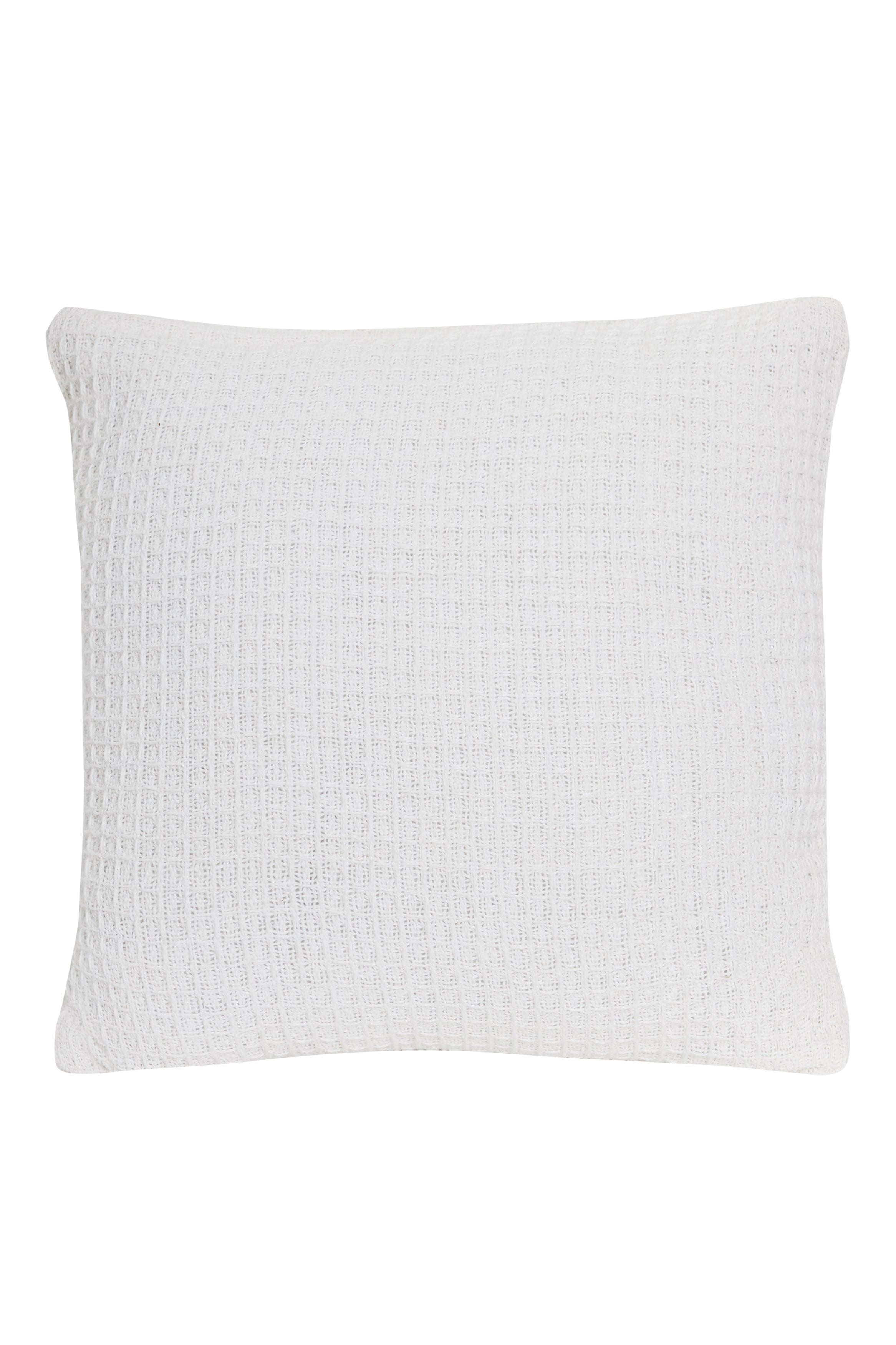 Lisbon Pure Indian Cotton Handwoven Honeycomb Vibrant Cushion Covers for Indoor Outdoor Use in Grey Ochre Navy Teal Silver Pink 17x17 and 24x24 Inches by OLIVIA ROCCO