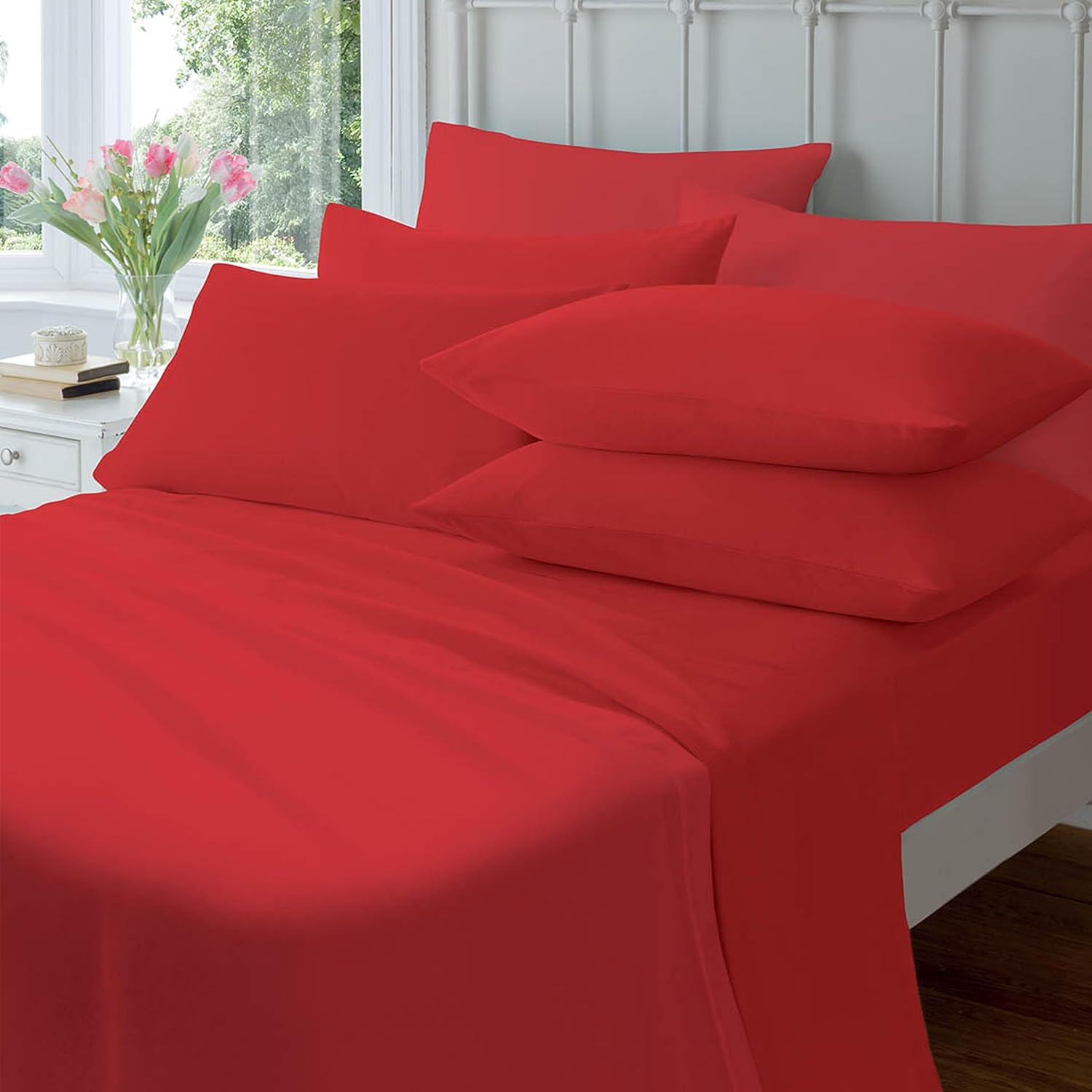 Flannelette Brushed Cotton Easycare Fitted Sheets with Elastic Fit Design Multiple Sizes by OLIVIA ROCCO