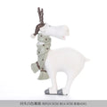 Nordic Elk Decorative Resin Figurine – Pastel Home Ornament (3 Colours)