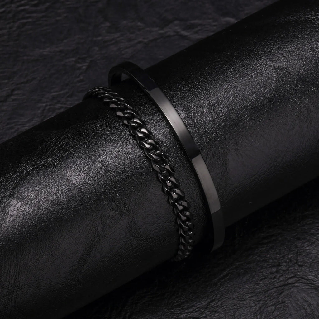 Men’s 5mm Cuban Chain Bracelet – Waterproof Stainless Steel