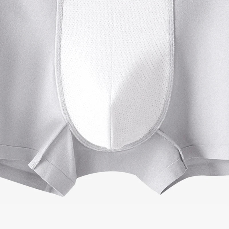 Men’s Seamless Cotton Boxer Briefs 4-Pack – Breathable & Antibacterial | DArtano