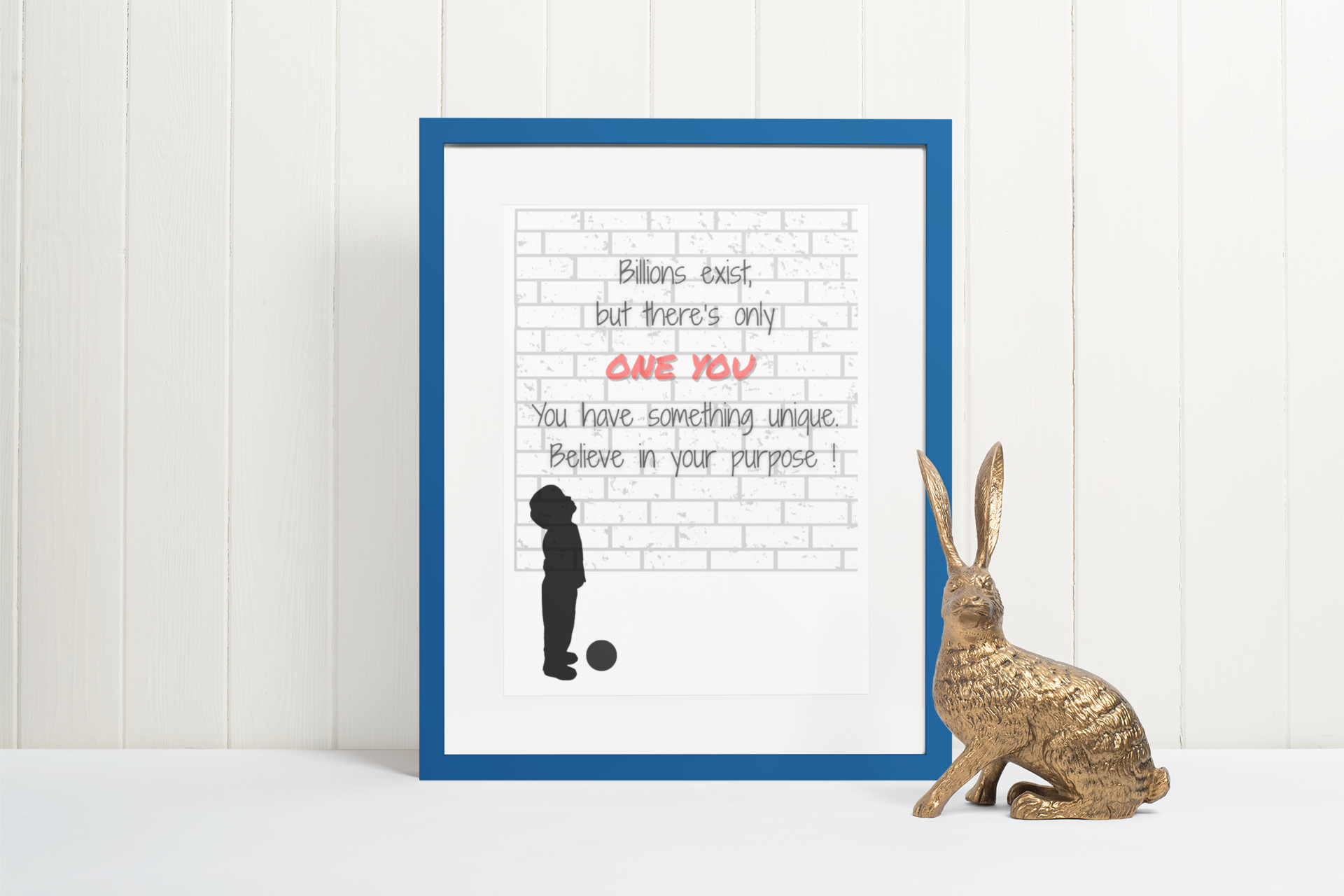 Believe in Your Purpose Poster – Inspirational Wall Art – Motivational Quote Print