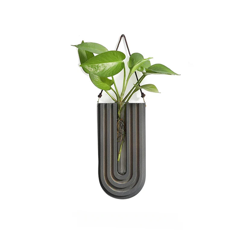 Modern Wooden Wall Vase – Hanging Flower Holder, Nordic Home Decor