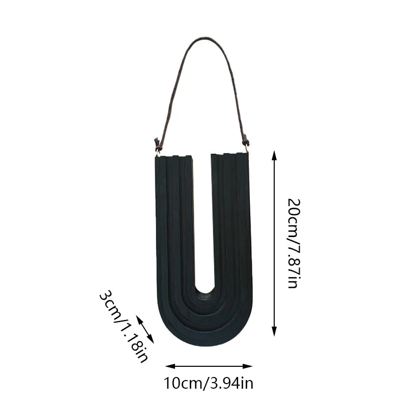 Modern Wooden Wall Vase – Hanging Flower Holder, Nordic Home Decor