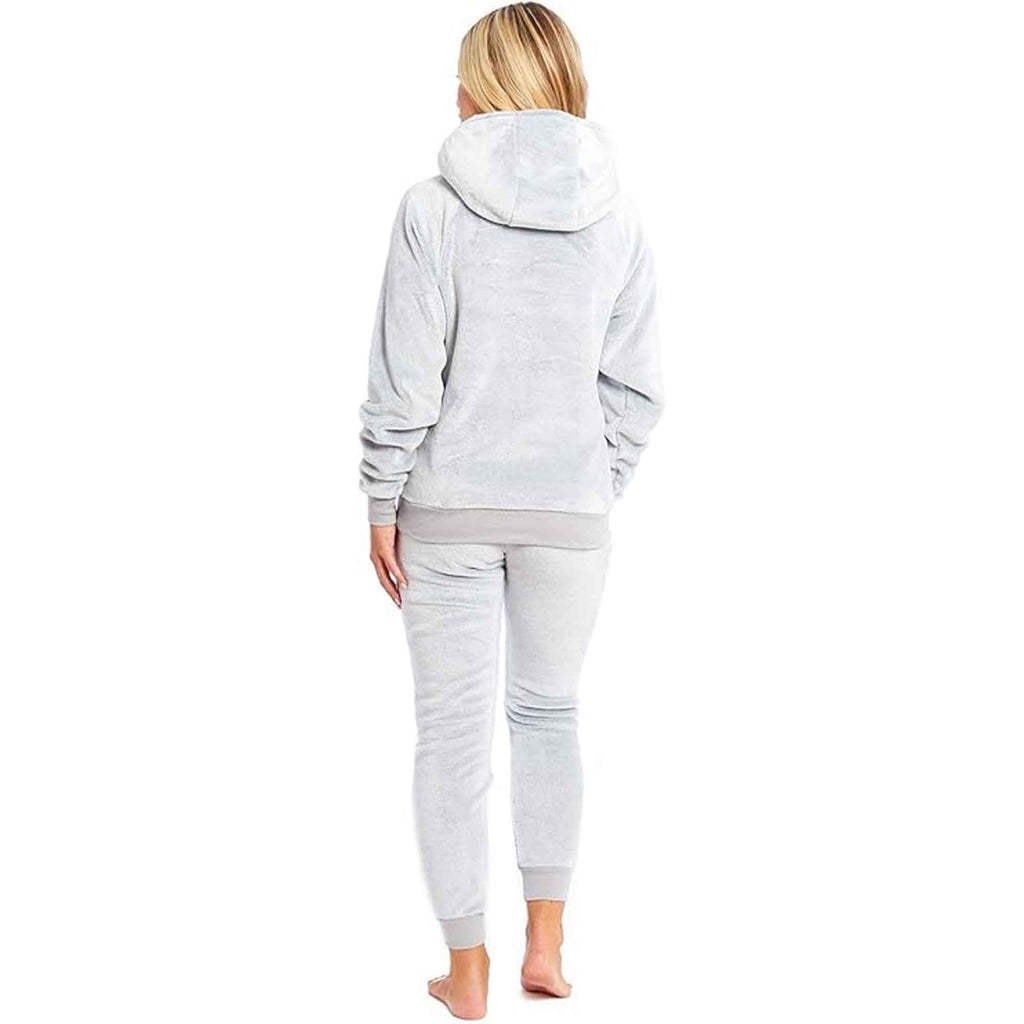 Mother Daughter Matching Sloth Hooded Fleece Pyjamas Plush Flannel Twosie Loungewear with Sherpa Lining Multiple Sizes Cozy Embroidered Sloth Design by Daisy Dreamer