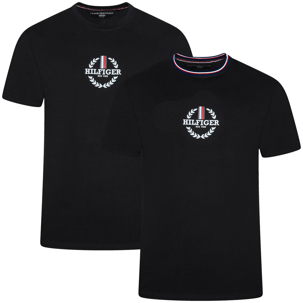 Tommy Hilfiger Global Stripe Print Graphic T-Shirt