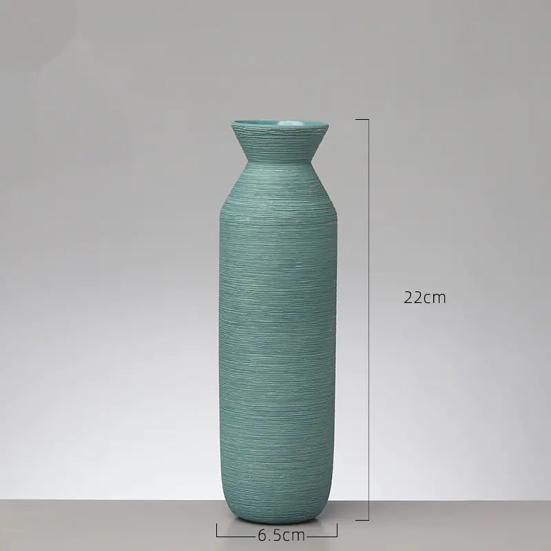 Modern Minimalist Ceramic Vase – Colorful Decorative Vases for Home