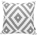 Nairobi Silver Waterproof Outdoor Cushions 17x17 Inches Weather Resistant Durable Polyester Garden Patio by OLIVIA ROCCO