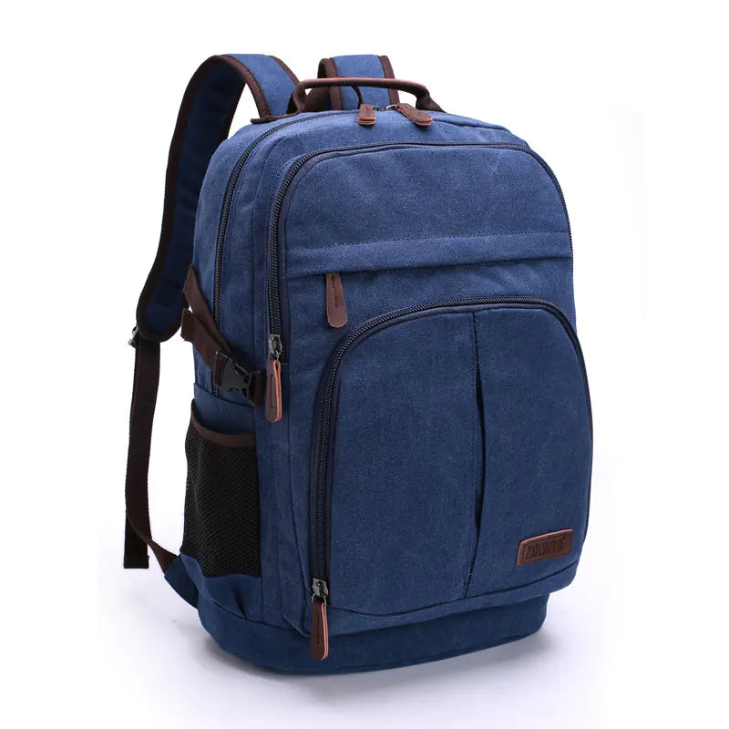 Large Capacity Canvas Backpack – Unisex Travel & Everyday Bag