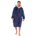 Oversized Men's Hooded Blanket Sweatshirt with Sherpa Lining Plush Wearable Hoodie for Lounging Camping One Size Fits All by Daisy Dreamer