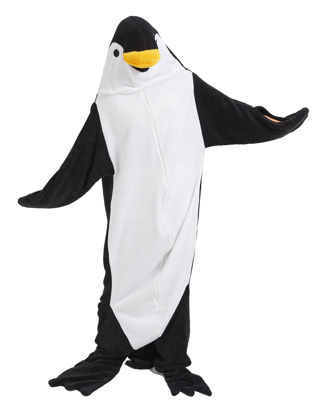 Oversized Penguin Animal Wearable Blanket Hoodie Soft Fleece Hooded Blanket with Sleeves Warm Winter Loungewear by OLIVIA ROCCO