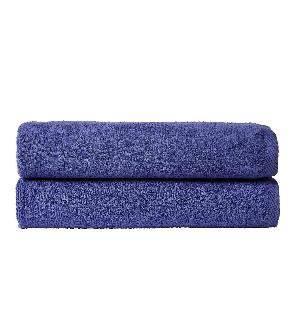 Pack of 2 Large Quick-Drying Lightweight Easycare Indus Valley Cotton Bath Sheets 80x140 cm for Home Travel Gym Holidays Multiple Colours by OLIVIA ROCCO