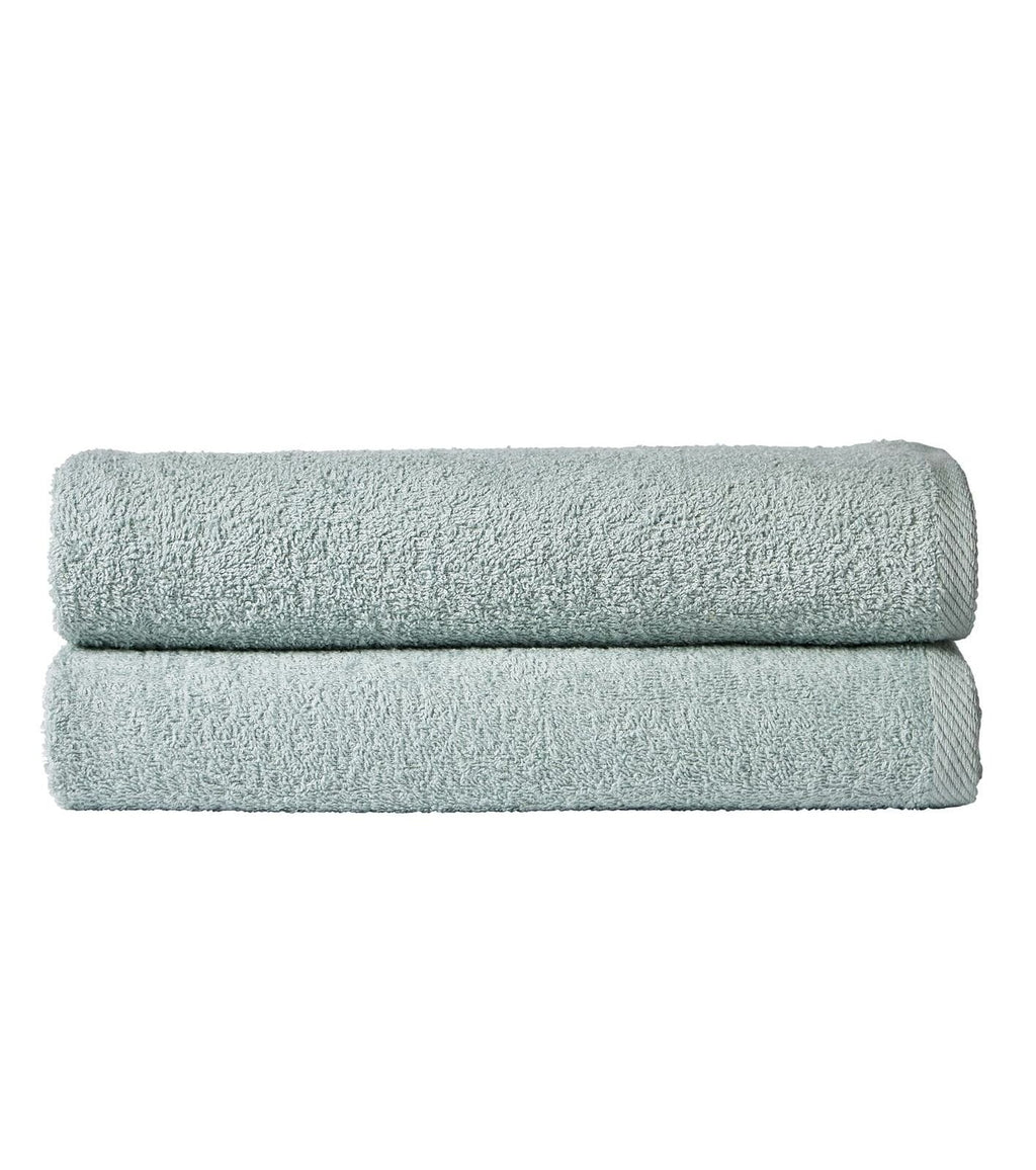 Pack of 2 Large Quick-Drying Lightweight Easycare Indus Valley Cotton Bath Sheets 80x140 cm for Home Travel Gym Holidays Multiple Colours by OLIVIA ROCCO
