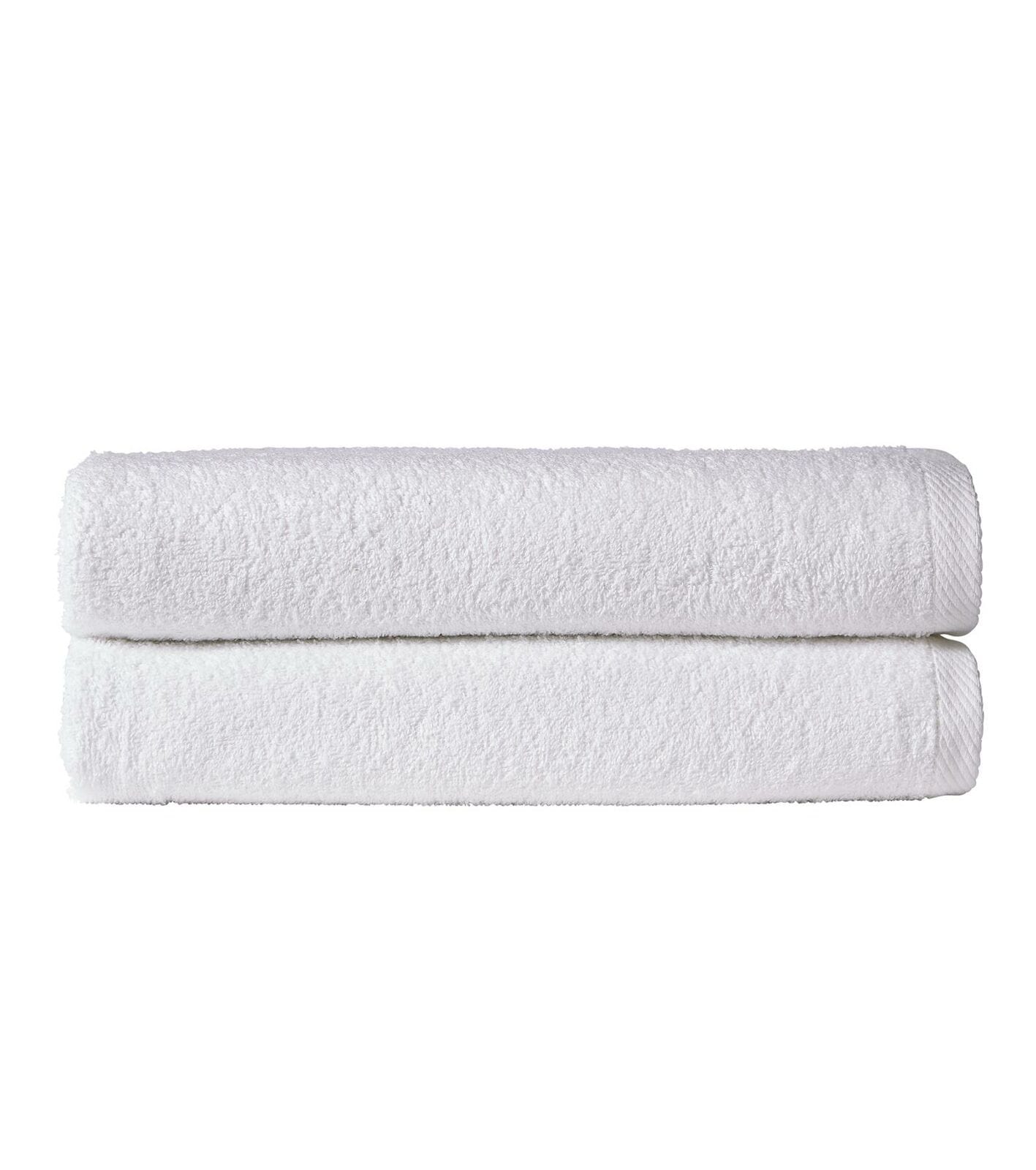 Pack of 2 Large Quick-Drying Lightweight Easycare Indus Valley Cotton Bath Sheets 80x140 cm for Home Travel Gym Holidays Multiple Colours by OLIVIA ROCCO