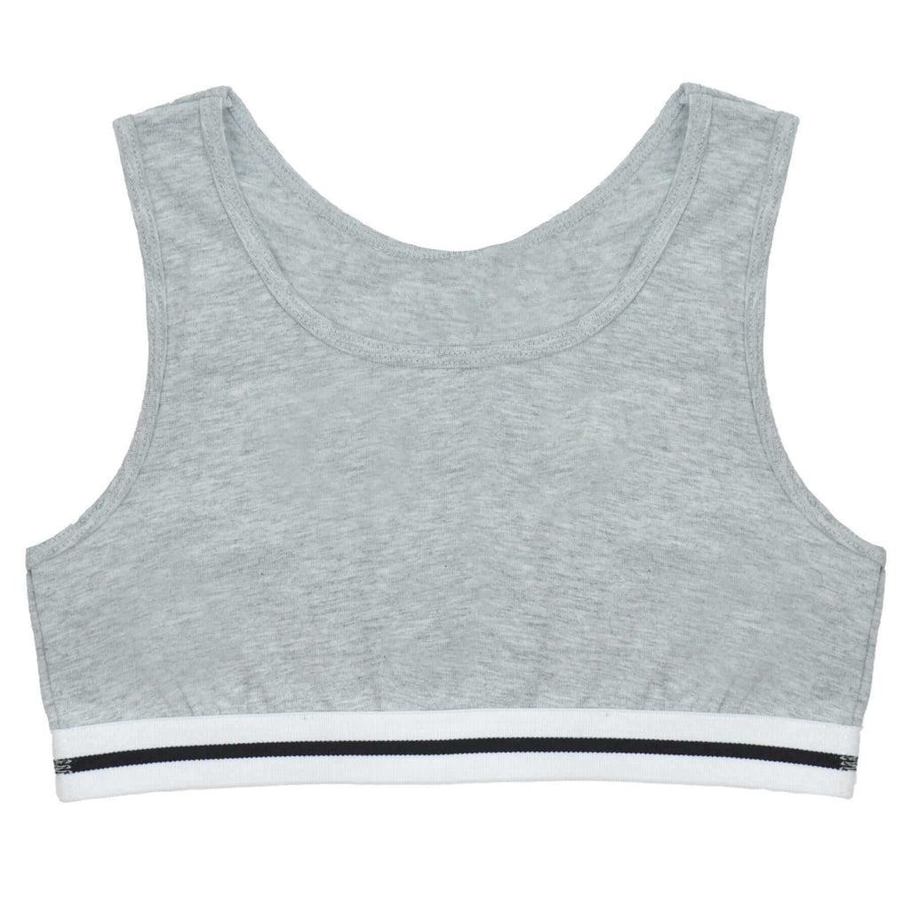 Pack of 4 Girls Seamless Sports Bralettes Racer Back Crop Top Training Bra Comfortable Stretchy Yoga Vest for Kids and Teens Ultimate Support by Daisy Dreamer