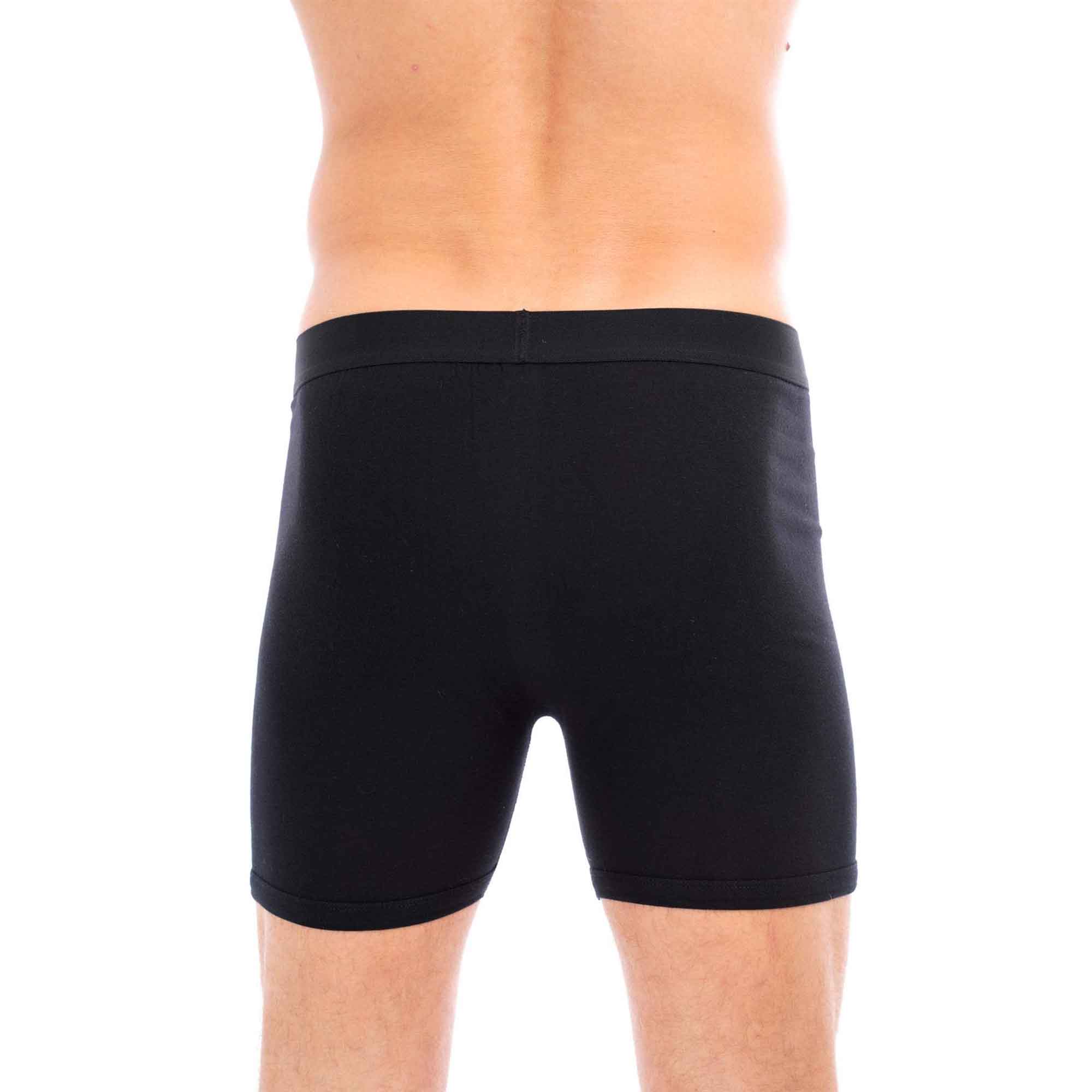 Pack of 5 Men's Cotton Boxer Shorts Button Fly Breathable Stretchy Classic Trunks Premium Comfort Everyday Wear Gym Sports Sock Stack