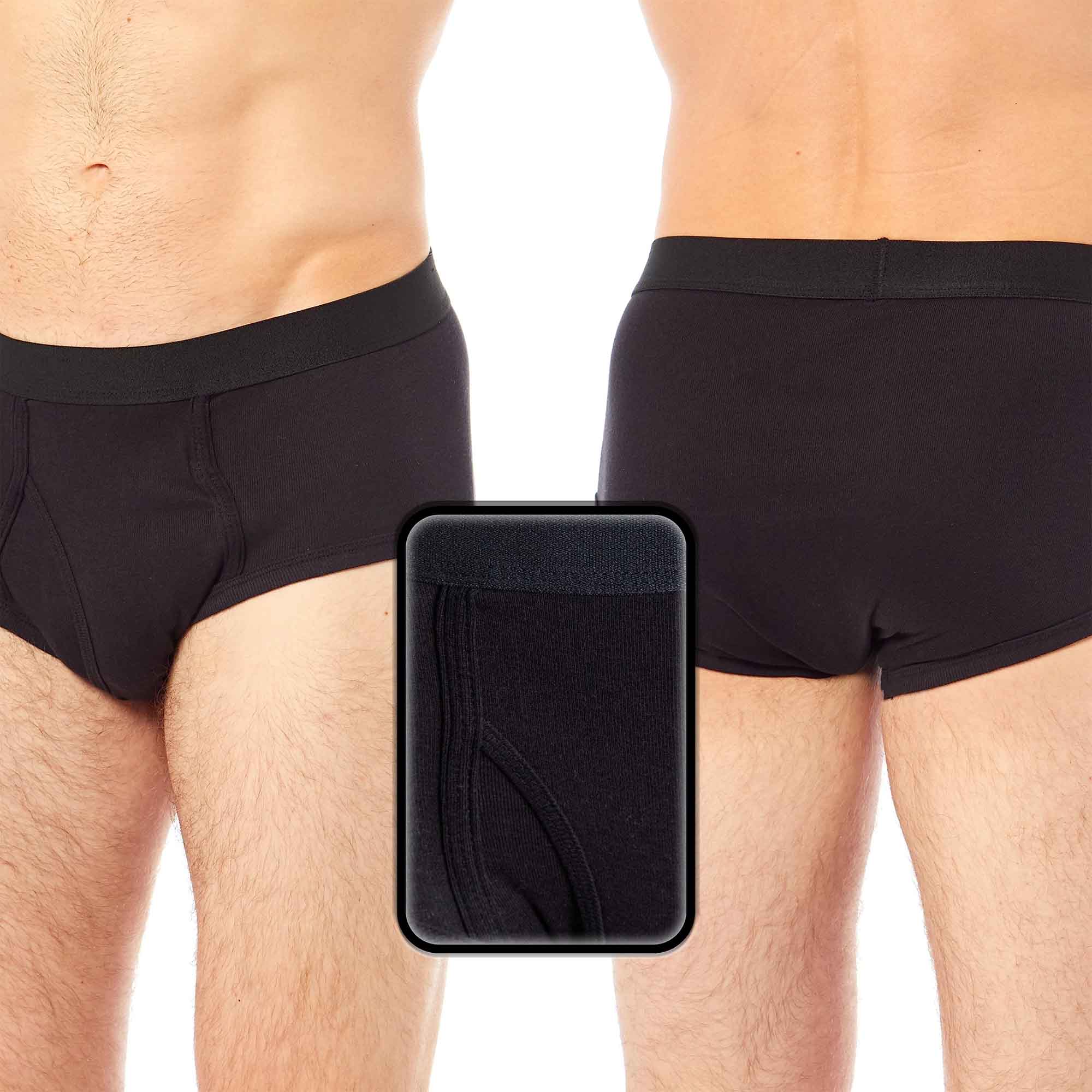 Pack of 6 Mens Cotton Briefs Soft Waistband Breathable Durable Underwear Comfortable All Day Wear MB05/06 by Sock Stack