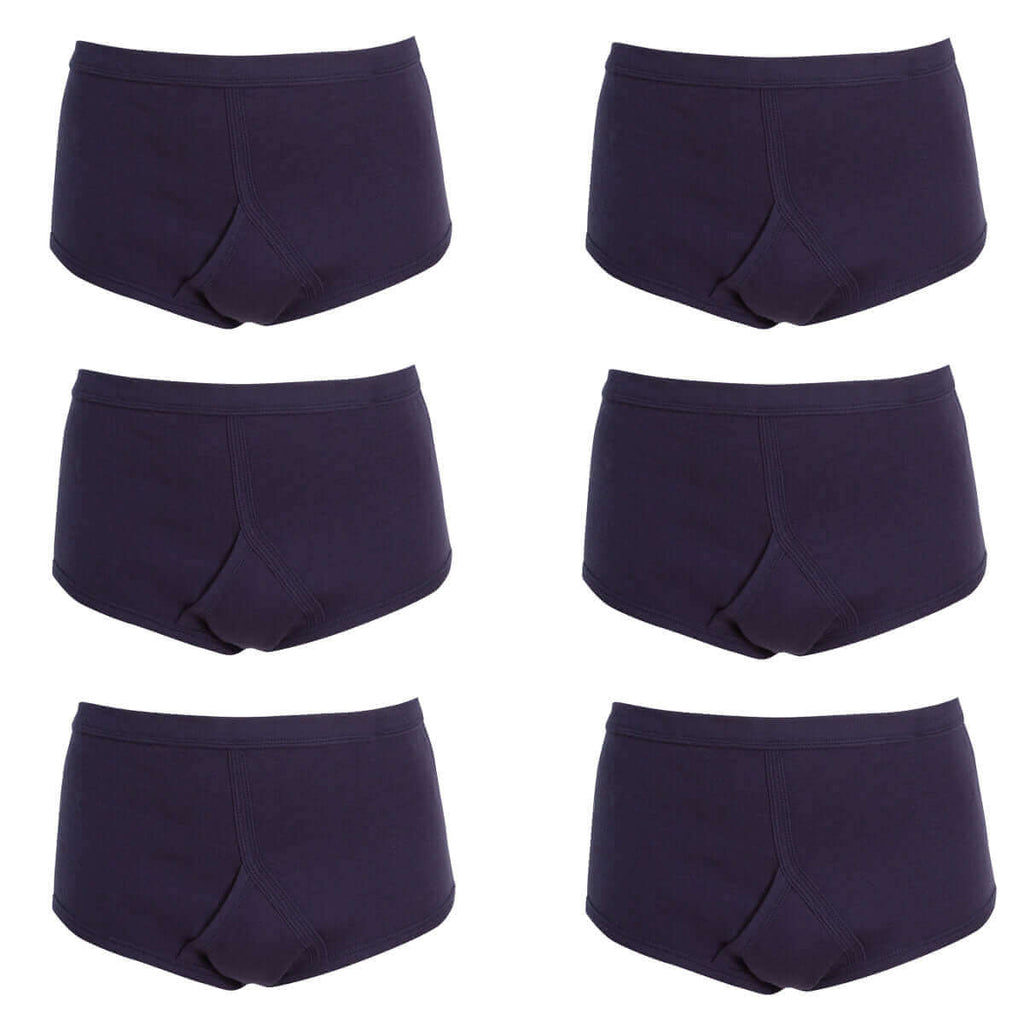 Pack of 6 Mens Cotton Y Front Underpants Breathable Sports and Everyday Wear Various Sizes and Colours Moisture Wicking Comfort by Sock Stack